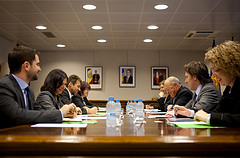 Visita oficial de la delegació de l'ODHIR-OSCE a Andorra. Fotografia: Govern